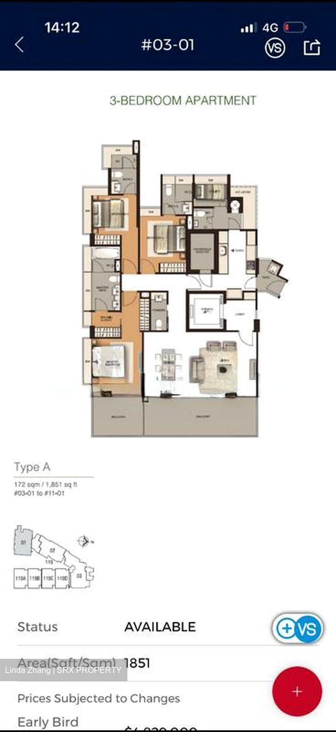 RESIDENCES AT EMERALD HILL (D9), Apartment #581213911